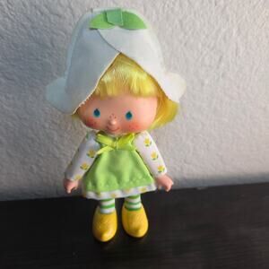 Vintage 1980s Strawberry Shortcake Mint Tulip Doll with Full Outfit + Shoes